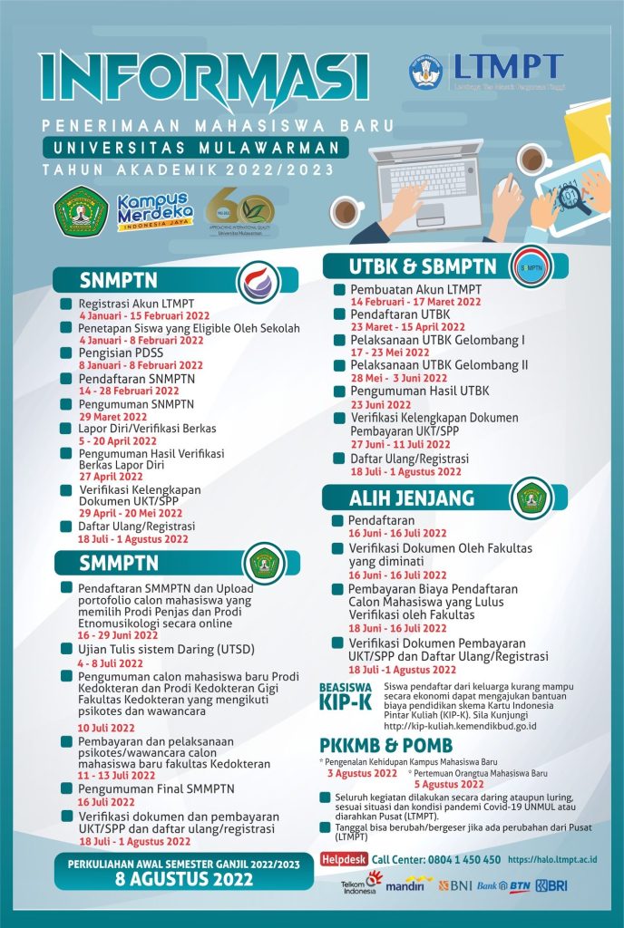 Jadwal Pendaftran Mahasiswa baru